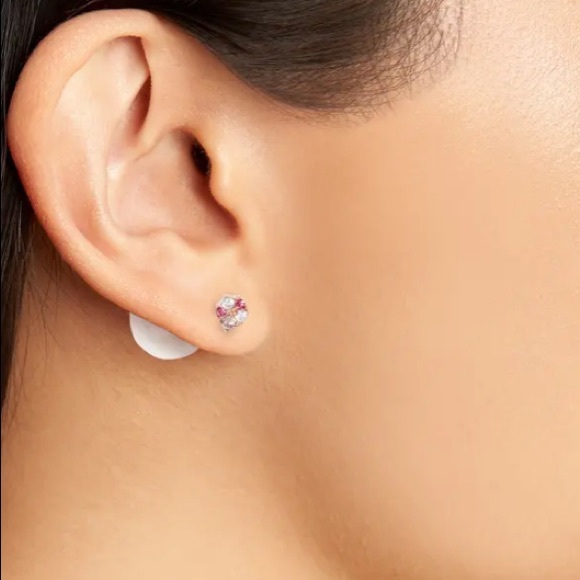 OLIVIA BURTON Crystal Faux Pearl Stud Earrings - Picture 2 of 7